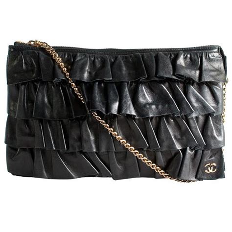 chanel ruffle clutch|chanel clutch bag.